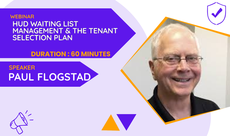 HUD Waiting List Management & The Tenant Selection Plan